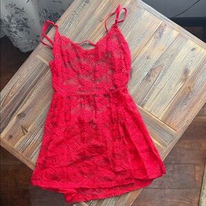 Victoria's Secret Red Lace Bra